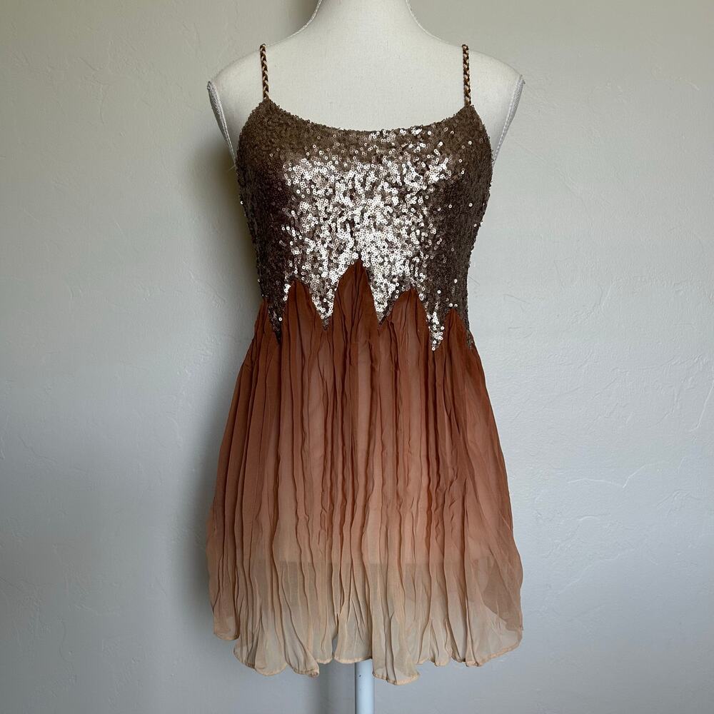 Y2k Sequin Ombre Sheer Fairy Top